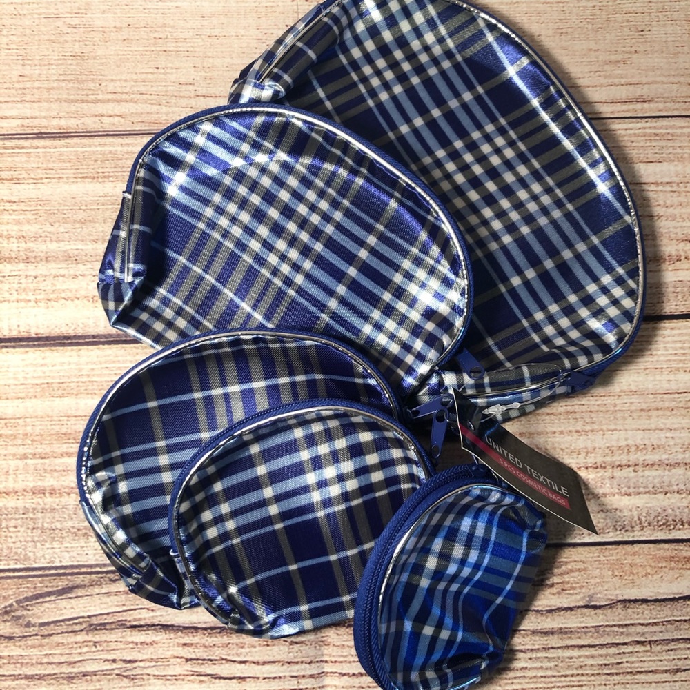 💙5 pc Cosmetic bag set